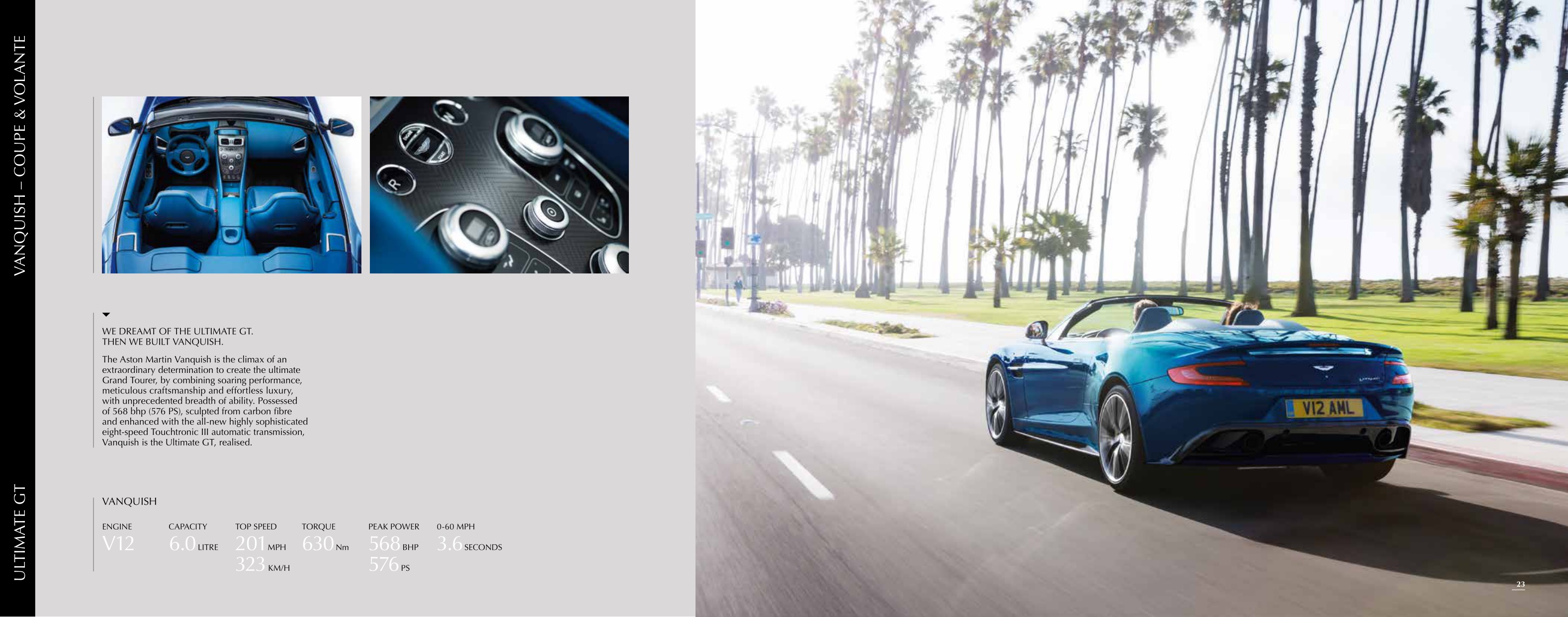 2016 Aston Martin Model Range Brochure Page 1